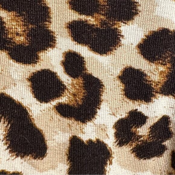 TORRID SUPER SOFT DOUBLE SCOOP NECK RUCHED LEOPARD TANK TOP Sz 3X - Picture 8 of 13